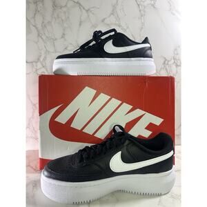 Nike Court Vision ALTA LTR Black Platform Sneakers DM0113-002 Women's Size 9